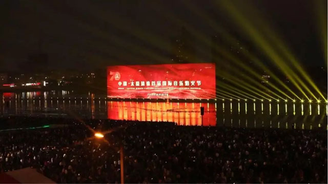 網格屏驚艷亮相2019太原清徐國際焰火節