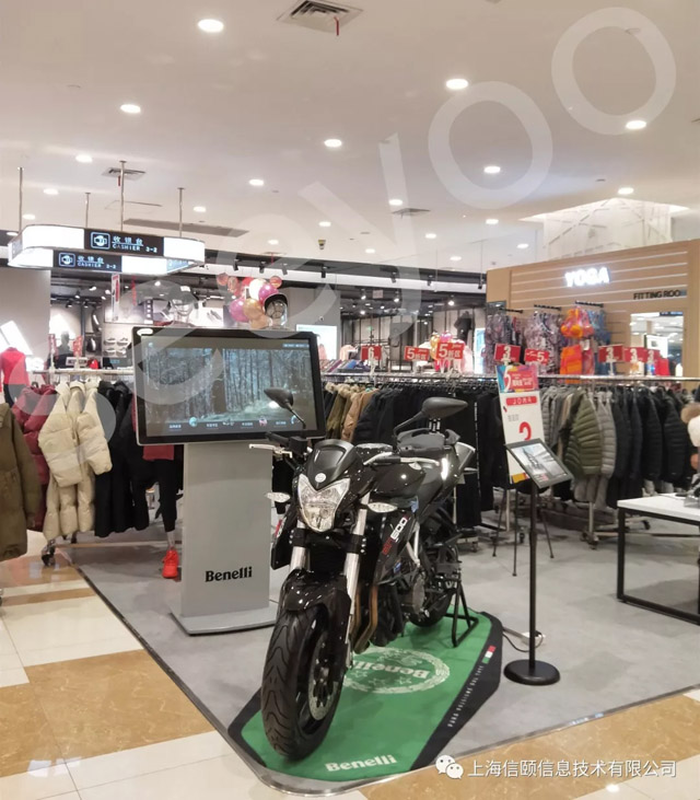 信頤智能標(biāo)牌助力錢江摩托數(shù)字化店面