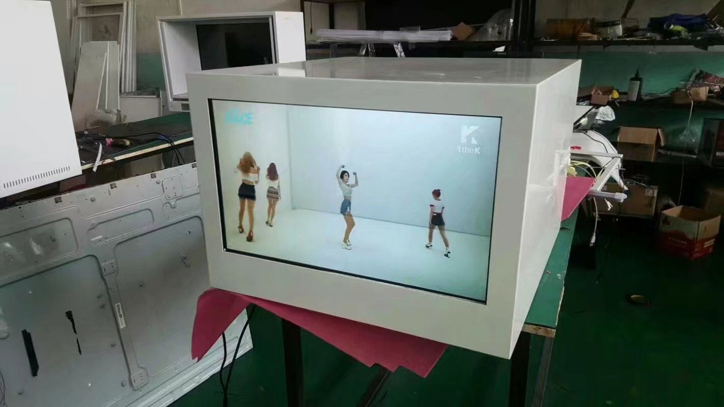21.5寸透明液晶展柜